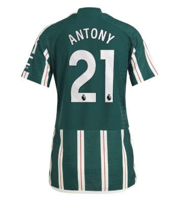 Manchester United Antony #21 Koszulka Wyjazdowych Kobiety 2023-24 Krótki Rękaw